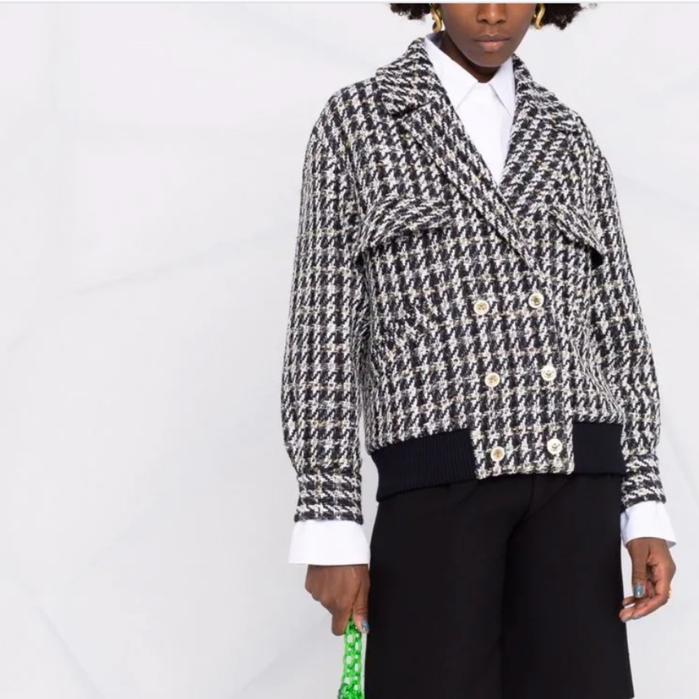 Sandro Horia Tweed double-breasted jacket